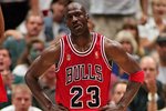 11 Jun 1997:  Michael Jordan #23 of the Chicago Bulls stands on the court during game five of the NBA Finals against the Utah Jazz at the Delta Center in Salt Lake City, Utah. The Bulls defeated the Jazz 90-88 .   Mandatory Credit: Brian Bahr  /Allsport