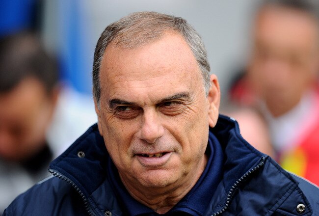 WIGAN, ENGLAND - MAY 15:  West Ham United Manager Avram Grant looks on prior to the Barclays Premier League match between Wigan Athletic and West Ham United at the DW Stadium on May 15, 2011 in Wigan, England. (Photo by Clive Mason/Getty Images)