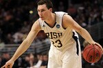 CHICAGO, IL - MARCH 20:  Ben Hansbrough #23 of the Notre Dame Fighting Irish communicates with teammates in the first half against the Florida State Seminoles during the third round of the 2011 NCAA men's basketball tournament at the United Center on March 20, 2011 in Chicago, Illinois. Florida State won 71-57 in regulation. (Photo by Jamie Squire/Getty Images)