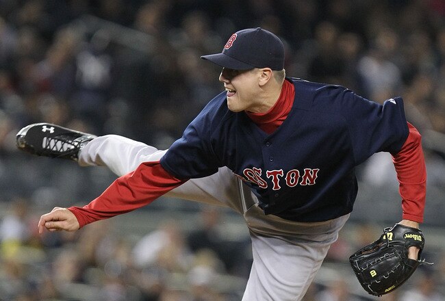 NEW YORK, NY - MAY 13:  Jonathan Papelbon #58 of the Boston Red Sox in action against the New York Yankees during their game on May 13, 2011 at Yankee Stadium in the Bronx borough of New York City.  (Photo by Al Bello/Getty Images)