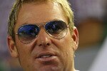 MELBOURNE, AUSTRALIA - JANUARY 23:  Former Australian cricketer Shane Warne watches the fourth round match between Andy Roddick of the United States of America and Stanislas Wawrinka of Switzerland during day seven of the 2011 Australian Open at Melbourne Park on January 23, 2011 in Melbourne, Australia.  (Photo by Lucas Dawson/Getty Images)
