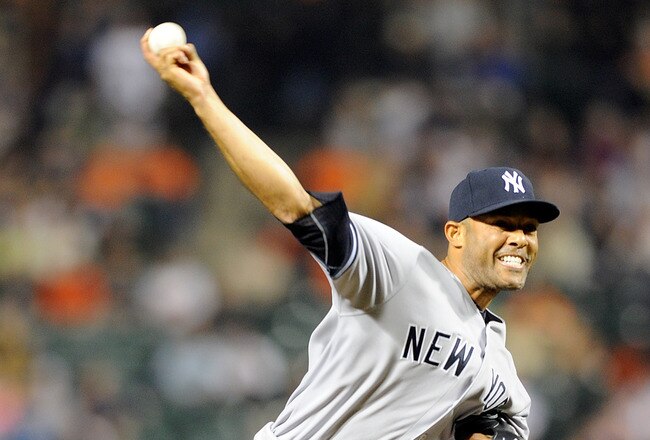 BALTIMORE, MD - MAY 18: Mariano Rivera #42 of the New York Yankees pitches against the Baltimore Orioles at Oriole Park at Camden Yards on May 18, 2011 in Baltimore, Maryland. (Photo by Greg Fiume/Getty Images)