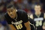 KANSAS CITY, MO - MARCH 10: Alec Burks #10 of the Colorado Buffaloes stands on the court against the Kansas State Wildcats during their quarterfinal game in the 2011 Phillips 66 Big 12 Men's Basketball Tournament at Sprint Center on March 10, 2011 in Kansas City, Missouri. (Photo by Jamie Squire/Getty Images)