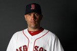 FT. MYERS, FL - FEBRUARY 20:  Alfredo Aceves #91 of the Boston Red Sox poses for a portrait during the Boston Red Sox Photo Day on February 20, 2011 at the Boston Red Sox Player Development Complex in Ft. Myers, Florida  (Photo by Elsa/Getty Images)