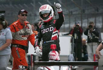 Briscoe's team was fastest in pit lane
