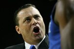 LOUISVILLE, KY - JANUARY 04:  Billy Gillispie the Head Coach of the Kentucky Wildcats is pictured during the game against the Louisville Cardinals on January 4, 2009 at Freedom Hall in Louisville , Kentucky.  Louisville won 74-71.  (Photo by Andy Lyons/Getty Images)