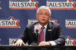 LOS ANGELES, CA - FEBRUARY 19:  NBA Commissioner David Stern addresses the media before the start of NBA All-Star Saturday Night at Staples Center on February 19, 2011 in Los Angeles, California.  (Photo by Noel Vasquez/Getty Images)