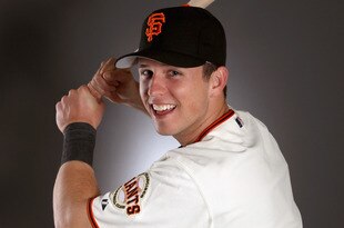SCOTTSDALE, AZ - FEBRUARY 23:  Buster Posey #28 of the San Francisco Giants poses for a portrait during media photo day at Scottsdale Stadium on February 23, 2011 in Scottsdale, Arizona.  (Photo by Ezra Shaw/Getty Images)
