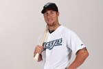 DUNEDIN, FL - FEBRUARY 20:  Brett Lawrie #13 of the Toronto Blue Jays poses during photo day at Florida Auto Exchange Stadium on February 20, 2011 in Dunedin, Florida.  (Photo by Nick Laham/Getty Images)