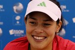 BIRMINGHAM, ENGLAND - JUNE 08:  Ana Ivanovic of Serbia during a press conference after her victory over Anna Tatishvili of Georgia during day three of the AEGON Classic at Edgbaston Priory Club on June 7, 2011 in Birmingham, England.  (Photo by Scott Heavey/Getty Images)