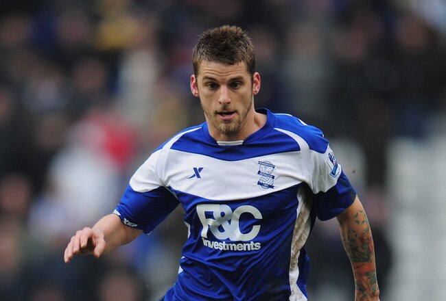 BIRMINGHAM, ENGLAND - FEBRUARY 19:  David Bentley of Birmingham City in action during the FA Cup Sponsored by e.on 5th Round match between Birmingham City and Sheffield Wednesday at St Andrews on February 19, 2011 in Birmingham, England.  (Photo by Shaun Botterill/Getty Images)