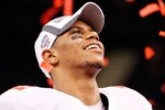 NEW ORLEANS, LA - JANUARY 04:  Terrelle Pryor #2 of the Ohio State Buckeyes celebrates the Buckeyes 31-26 victory against the Arkansas Razorbacks during the Allstate Sugar Bowl at the Louisiana Superdome on January 4, 2011 in New Orleans, Louisiana.  (Photo by Kevin C. Cox/Getty Images)