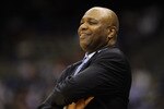 SAN ANTONIO, TX - MARCH 25:  Head coach Leonard Hamilton of the Florida State Seminoles looks on during the southwest regional of the 2011 NCAA men's basketball tournament against Virginia Commonwealth Rams at the Alamodome on March 25, 2011 in San Antonio, Texas.  (Photo by Jamie Squire/Getty Images)