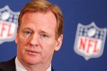 NEW ORLEANS, LA - MARCH 21: NFL commissioner Roger Goodell addresses the media during the NFL Annual Meetings at the Roosevelt Hotel on March 21, 2011 in New Orleans, Louisiana. Despite a NFL owners imposed lockout in effect since March 12 the league is conducting it's annual owners meeting in New Orleans(Photo by Sean Gardner/Getty Images)