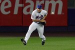 NEW YORK - SEPTEMBER 26:  Daniel Murphy #28 of the New York Mets is charged with an error as he misplays the ball in the seventh inning resulting in a run by the Florida Marlins on September 26, 2008 at Shea Stadium in the Flushing neighborhood of the Queens borough of New York City.  (Photo by Jim McIsaac/Getty Images)