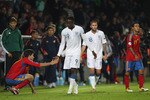 HERNING, DENMARK - JUNE 12:  Danny Welbeck (C) of England after the UEFA European Under-21 Championship Group B match between England and Spain at the Herning Stadium on June 12, 2011 in Herning, Denmark.  (Photo by Michael Steele/Getty Images)