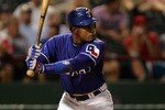 ARLINGTON, TX - AUGUST 6:  Sammy Sosa #21 of the Texas Rangers stands at bat against the Oakland Athletics at Rangers Ballpark August 6, 2007 in Arlington, Texas.  (Photo by Ronald Martinez/Getty Images)