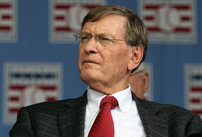 COOPERSTOWN, NY - JULY 25:  MLB commissioner Bud Selig attends the Baseball Hall of Fame induction ceremony at Clark Sports Center on July 25, 20010 in Cooperstown, New York. (Photo by Jim McIsaac/Getty Images)