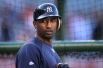 ANAHEIM, CA - JUNE 4: Eduardo Nunez #26 of the New York Yankees takes batting practice before the game wtih the Los Angeles Angels of Anaheim on June 4, 2011 at Angel Stadium in Anaheim, California.   (Photo by Stephen Dunn/Getty Images)