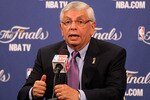MIAMI, FL - MAY 31:  NBA Commissioner David Stern answers questions from the media during a press conference prior to the Miami Heat hosting the Dallas Mavericks in Game One of the 2011 NBA Finals at American Airlines Arena on May 31, 2011 in Miami, Florida. NOTE TO USER: User expressly acknowledges and agrees that, by downloading and/or using this Photograph, user is consenting to the terms and conditions of the Getty Images License Agreement.  (Photo by Mike Ehrmann/Getty Images)