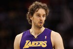 PHOENIX, AZ - JANUARY 05:  Pau Gasol #16 of the Los Angeles Lakers during the NBA game against the Phoenix Suns at US Airways Center on December 23, 2011 in Phoenix, Arizona. The Lakers defeated the Suns 99-95.  NOTE TO USER: User expressly acknowledges and agrees that, by downloading and or using this photograph, User is consenting to the terms and conditions of the Getty Images License Agreement.  (Photo by Christian Petersen/Getty Images)