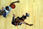 ANAHEIM, CA - MARCH 24:  Derrick Williams #23 of the Arizona Wildcats goes up for the ball against Kyrie Irving #1 of the Duke Blue Devils during the west regional semifinal of the 2011 NCAA men's basketball tournament at the Honda Center on March 24, 2011 in Anaheim, California.  (Photo by Kevork Djansezian/Getty Images)