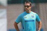 SOUTHAMPTON, ENGLAND - JUNE 14:  Sri Lanka coach Stuart Law looks on during the England and Sri Lanka nets session at The Rose Bowl on June 14, 2011 in Southampton, England.  (Photo by Tom Shaw/Getty Images)