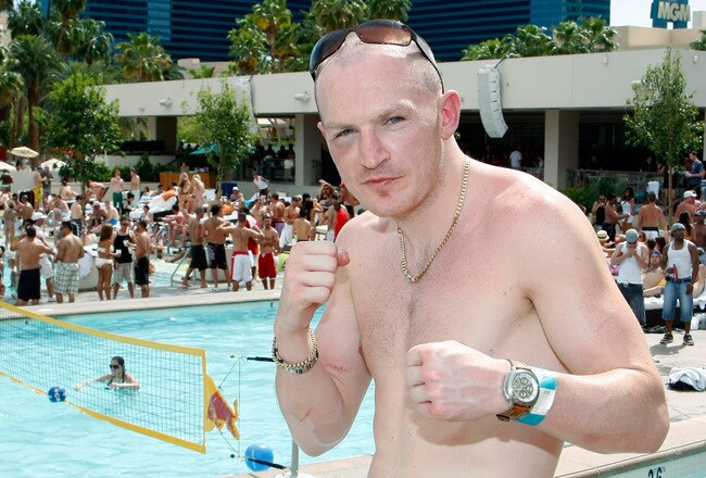 LAS VEGAS - MAY 03:  Boxer Matthew Hatton of England appears at an event hosted by his brother Ricky Hatton at the Wet Republic pool at the MGM Grand Hotel/Casino May 3, 2009 in Las Vegas, Nevada. Matthew Hatton won his welterweight fight against Ernesto Zepeda of Mexico on May 2.  (Photo by Ethan Miller/Getty Images)