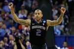 CHARLOTTE, NC - MARCH 20:  Isaiah Thomas #2 of the Washington Huskies reacts while taking on the North Carolina Tar Heels during the third round of the 2011 NCAA men's basketball tournament at Time Warner Cable Arena on March 20, 2011 in Charlotte, North Carolina.  (Photo by Kevin C. Cox/Getty Images)