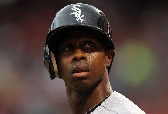 ARLINGTON, TX - MAY 24:  Juan Pierre #1 of the Chicago White Sox at Rangers Ballpark in Arlington on May 24, 2011 in Arlington, Texas.  (Photo by Ronald Martinez/Getty Images)