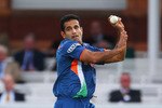 LONDON, ENGLAND - JUNE 12: Irfan Pathan of India bowls during the ICC World Twenty20 Super Eights match between India and West Indies at Lord's on June 12, 2009 in London, England.  (Photo by Tom Shaw/Getty Images)