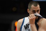 MINNEAPOLIS, MN - APRIL 1: Kevin Love #42 of the Minnesota Timberwolves reacts to a foul during the second half of a basketball game against the Miami Heat at Target Center on April 1, 2011 in Minneapolis, Minnesota. Heat defeated the Timberwolves 111- 92. NOTE TO USER: User expressly acknowledges and agrees that, by downloading and or using this Photograph, user is consenting to the terms and conditions of the Getty Images License Agreement.  (Photo by Hannah Foslien /Getty Images)