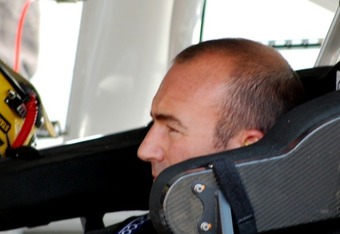 Darlington National Association  Stock  Auto Racing on Marcose Ambrose Waits In The Darlington Garage Area For A Practice