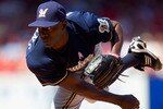 ST. LOUIS, MO - MAY 8: Reliever LaTroy Hawkins #32 of the Milwaukee Brewers pitches against the St. Louis Cardinals at Busch Stadium on May 8, 2011 in St. Louis, Missouri.  (Photo by Dilip Vishwanat/Getty Images)