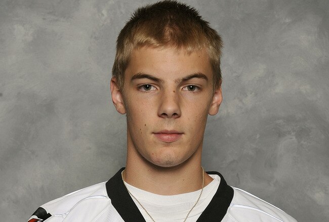 TORONTO - AUGUST 17: Scott Mayfield poses for a portrait during the 2010 NHL Research, development and orientation camp at the Mastercard Centre for Hockey Excellence August 17, 2010 in Toronto, Ontario, Canada. (Photo by Graig Abel/Getty Images)