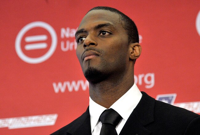 NEW YORK, NY - JUNE 13:  Former NFL wide receiver Plaxico Burress attends a press conference at National Urban League on June 13, 2011 in New York City.  (Photo by Joe Corrigan/Getty Images)