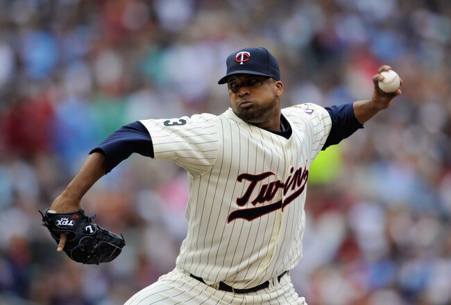 MINNEAPOLIS, MN - JUNE 12: Francisco Liriano #47 of the Minnesota Twins pitches against the Texas Rangers during the second inning of their game on June 12, 2011 at Target Field in Minneapolis, Minnesota. (Photo by Hannah Foslien/Getty Images)