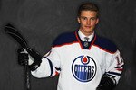 ST PAUL, MN - JUNE 24:  19th overall pick Oscar Klefbom by the Edmonton Oilers poses for a photo portrait during day one of the 2011 NHL Entry Draft at Xcel Energy Center on June 24, 2011 in St Paul, Minnesota.  (Photo by Nick Laham/Getty Images)