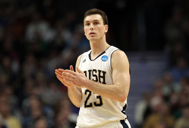 CHICAGO, IL - MARCH 18:  Ben Hansbrough #23 of the Notre Dame Fighting Irish looks on while playing against the Akron Zips in the first half during the second round of the 2011 NCAA men's basketball tournament at the United Center on March 18, 2011 in Chicago, Illinois.  (Photo by Jamie Squire/Getty Images)