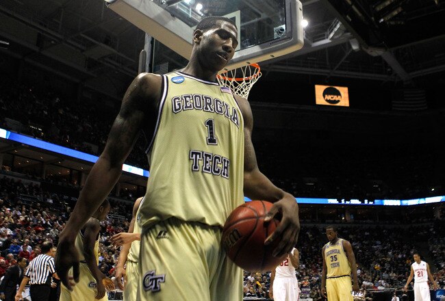 MILWAUKEE - MARCH 21:  Iman Shumpert #1 of the Georgia Tech Yellow Jackets reacts late in the second half while taking on the Ohio State Buckeyes during the second round of the 2010 NCAA men's basketball tournament at the Bradley Center on March 21, 2010 in Milwaukee, Wisconsin.  (Photo by Jonathan Daniel/Getty Images)