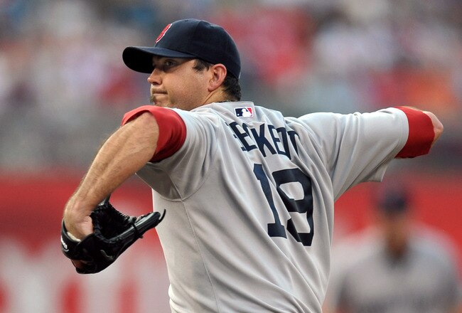 PHILADELPHIA, PA - JUNE 28: Starting pitcher Josh Beckett #19 of the Boston Red Sox delivers a pitch during the game against the Philadelphia Phillies at Citizens Bank Park on June 28, 2011 in Philadelphia, Pennsylvania. (Photo by Drew Hallowell/Getty Images)