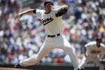MINNEAPOLIS, MN - JUNE 29: Scott Baker #30 of the Minnesota Twins delivers a pitch against the Los Angeles Dodgers in the first inning on June 29, 2011 at Target Field in Minneapolis, Minnesota. (Photo by Hannah Foslien/Getty Images)