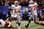NEW ORLEANS, LA - JANUARY 04:  Quarterback Terrelle Pryor #2 of the Ohio State Buckeyes looks to run against the Arkansas Razorbacks during the Allstate Sugar Bowl at the Louisiana Superdome on January 4, 2011 in New Orleans, Louisiana.  (Photo by Kevin C. Cox/Getty Images)