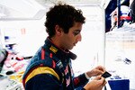 VALENCIA, SPAIN - JUNE 24:  Scuderia Toro Rosso reserve driver Daniel Ricciardo of Australia is seen during practice for the European Formula One Grand Prix at the Valencia Street Circuit on July 24, 2011, in Valencia, Spain.  (Photo by Peter Fox/Getty Images)