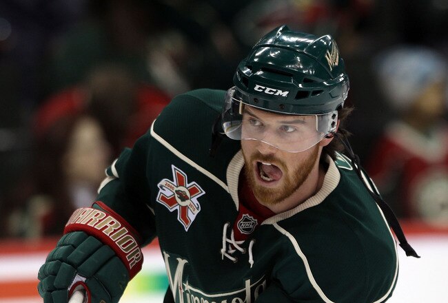 ST PAUL, MN - MARCH 22:  Martin Havlat #24 of the Minnesota Wild skates against the Toronto Maple Leafs at the Xcel Energy Center on March 22, 2011 in St Paul, Minnesota.  (Photo by Bruce Bennett/Getty Images)