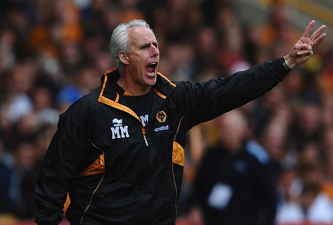 WOLVERHAMPTON, ENGLAND - MAY 22: Mick McCarthy, manager of Wolves, shouts his instructions during the Barclays Premier League match between Wolverhampton Wanderers and Blackburn Rovers at Molineux on May 22, 2011 in Wolverhampton, England.  (Photo by Laurence Griffiths/Getty Images)