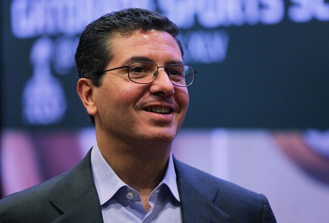 DALLAS, TX - FEBRUARY 04:  Owner of the Washington Redskins Daniel Snyder speaks to reporters during a press conference with NFL commissioner Roger Goodell at the Super Bowl XLV media center on February 4, 2011 in Dallas, Texas. The Green Bay Packers will play the Pittsburgh Steelers in Super Bowl XLV on February 6, 2011 at Cowboys Stadium in Arlington, Texas.  (Photo by Doug Pensinger/Getty Images)