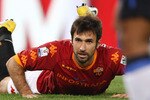 ROME, ITALY - APRIL 19:  Mirko Vucinic of AS Roma reacts during the TIM Cup semi-final match between AS Roma and FC Internazionale Milano at Stadio Olimpico on April 19, 2011 in Rome, Italy.  (Photo by Paolo Bruno/Getty Images)