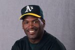 PHOENIX - MARCH 2:  Tim Raines #30 of the Oakland Athletics poses for a photo portrait on Oakland Athletics Photo Day on March 2, 1999 in Phoenix, Arizona. (Photo by Tom Hauck/Getty Images)