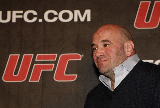 NEW YORK, NY - JANUARY 13:  Dana White, UFC President looks on during a press conference to announce commitment to bring UFC to Madison Square Garden and New York State at Madison Square Garden on January 13, 2011 in New York City.  (Photo by Michael Cohen/Getty Images)